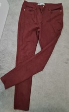 HYPERCURVE Rust High Rise Skinny Jeans UK12 Long 