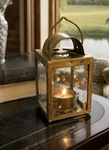 Brass star lantern ww1 - star,