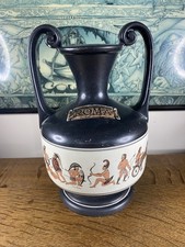Vintage Large OTO Roma Italy Greek / Roman Style Twin Handle Vase