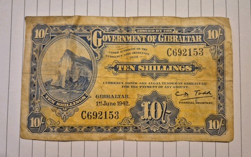 Gibraltar shilling note - gibraltar,