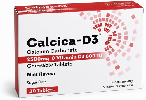 Calcium carbonate 2500mg - carbonate, with