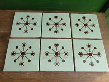 Minton china works reclaimed antique tiles x6