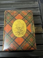 Rare Tartan Ware Stuart With Fern Ware Cdv Album Full Of Scottish Photographs