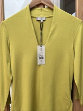 BNWT Hobbs ‘Aimee’Top Uk M Chartreuse Green Double Front