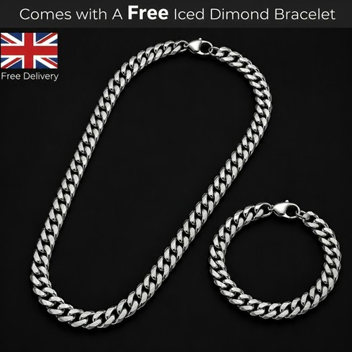 Mens silver cuban link chain - mens,