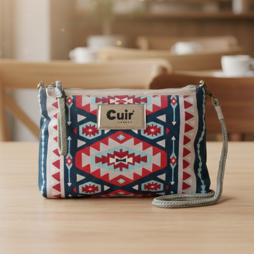 Geometric print cotton sling - cotton,