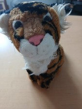 Adorable Plush Tiger Soft Toy 18cm – Cuddly Stuffed Animal, Great Gift