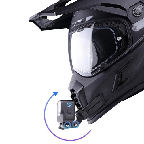 Motorcycle helmet chin mount