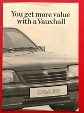 1986 VAUXHALL Sales Brochure - Astra Belmont Cavalier