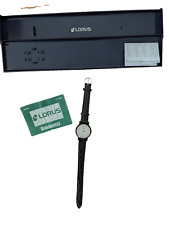 Lotus Watch Black Strap And