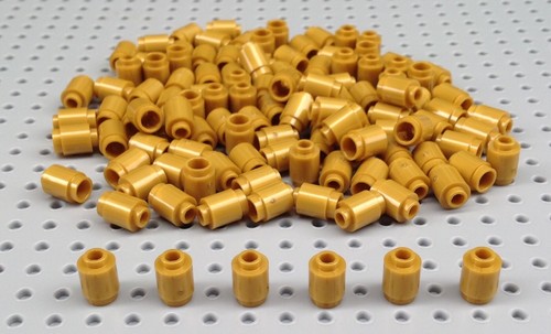 Lego 1x1 gold round brick - gold,