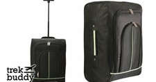 Flight Carry On Cabin Hand Luggage Suitcase Wheeled Trolley Ryanair 55cmCase Bag