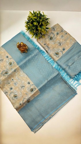 Soft semi silk saree - , with