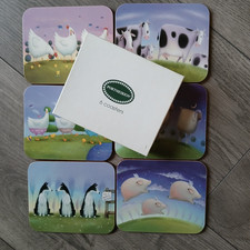 Portmeirion Rob Scotton Farmyard Friends Coasters x 6
