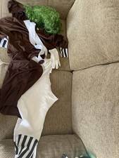 Oompa Loompa Chocolate Factory Willy Wonka Fancy Dress Costume Size Medium 10-12