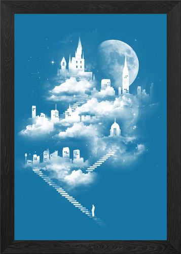 Stairway heaven framed wall - stairway, to