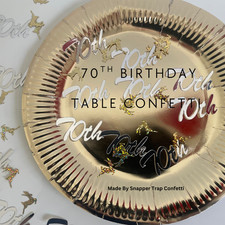 70th Birthday Gold Table
