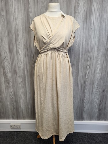 Beige maxi shirt - m&s,