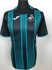 SWANSEA AFC football shirt SIZE Medium Third Kit Black Soccer Jersey  Joma