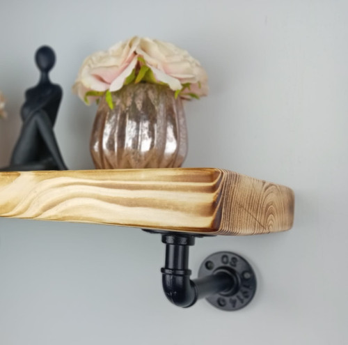 Rustic industrial loft shelf - industrial/loft,