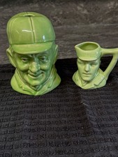Vintage DON BRADMAN ceramic figure PLUS Toby Jug - you are bidding for both item