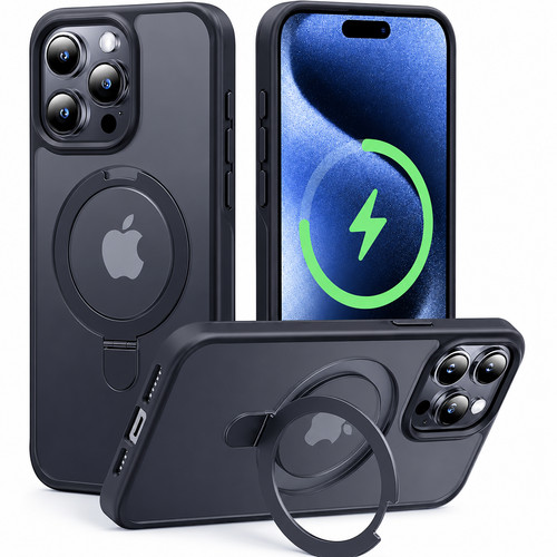 Magnetic case with ring stand - case,