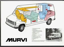 Fiat Ducato Talbot Express Murvi Morello Mid 1980s UK Single Sheet Brochure