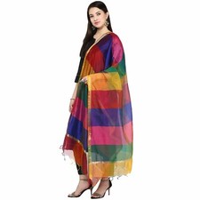 Women Multicolor Silk Dupatta
