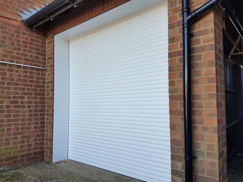 Electric roller garage door - garage,