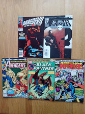 MARVEL - LOT 5 x AVENGERS - DEFENDERS - DAREDEVIL- BLACK PANTHER - PUNISHER