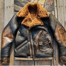 Vintage Shearling Leather