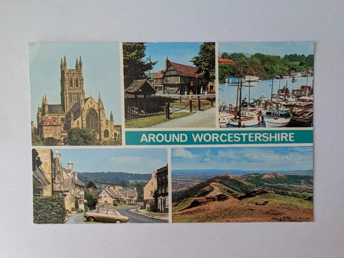 Vintage postcard around - vintage, postcard,
