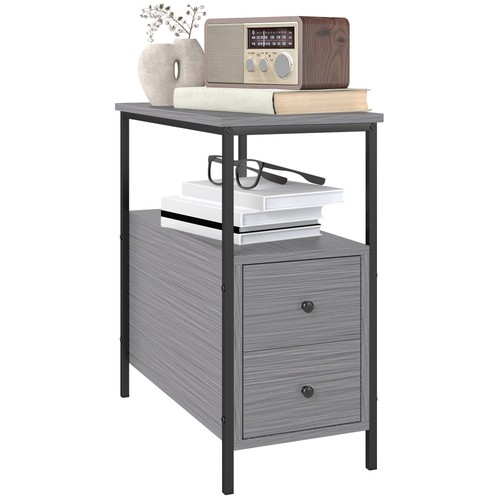 Homcom narrow end - table,, sofa