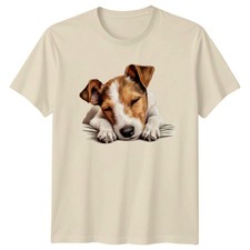 Jack Russell Terrier Puppy Animals Dogs Mens T-Shirt Womens Tee Graphic Unisex