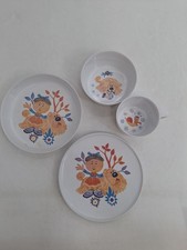 The Magic Roundabout Bowl plate & cup 4 Piece  Set 1960  Gaydon Melamine Vintage