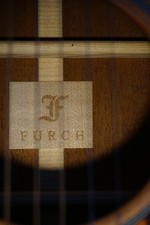 Furch blue acoustic guitar om-cm,, cedar top mahogany back and sides, open pour