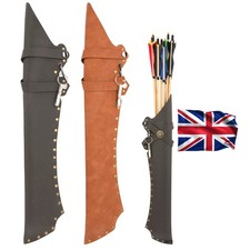 Archery Arrow Quiver Hip Holder Leather Bag RH LH Bow Traditional Hunting Shoot