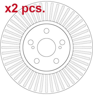 Pcs front brake disc rotos - brake,