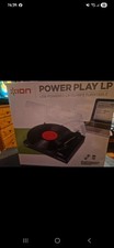 ION Power Play LP Vinyl Turntable Convert Vinyl's to MP3 via PC USB VGC