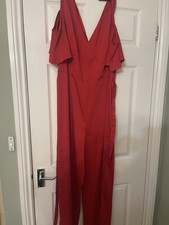 Red Jumpsuit Size 18 Never