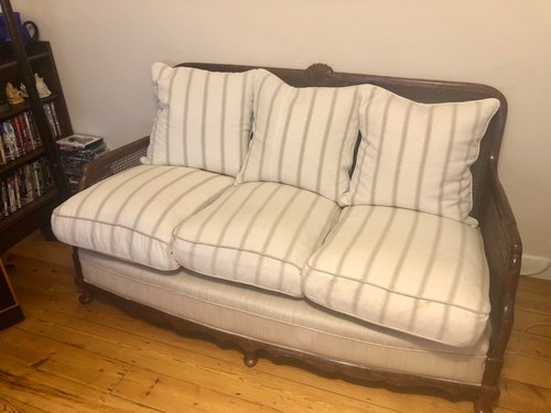 Vintage seater bergere sofa - 3-seater,