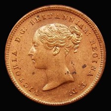 Half Farthing 1844 Red UNC