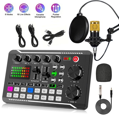 F998 podcast live sound card - live,