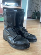 Italian Paratrooper Boots M90 Military Boots Black Leather Punk Goth Size 13/49