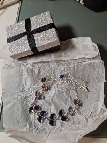 Avon silver and - and, blue