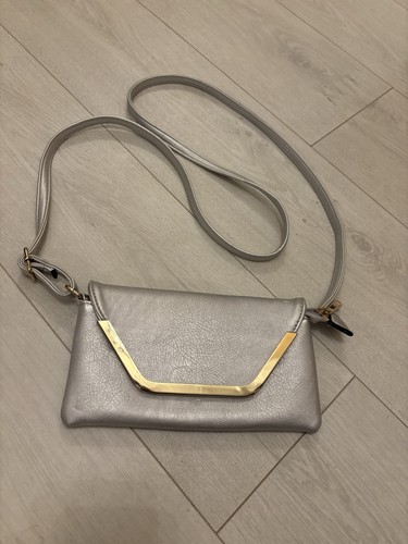 Moda silver handbag - with, gold