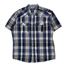 Ecko Unltd Checked Short Sleeve Shirt - 2XL Multicoloured Cotton