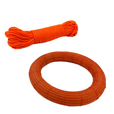 Kayak Boat Floating Rescue Rope 30m Life Line Orange Mooring Ring