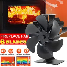 6 Blade Stove Top Fan Heat