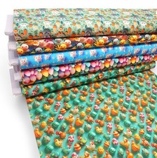 Easter cotton fabric chicks - cotton,
